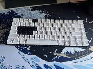 Teclado Mecánico Led AJAZZ Blanco y Azul