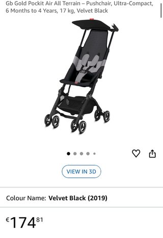 Silla viaje GB Pockit Air compacta para viajar