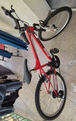 Bicicleta Freerider Shimano Roja niño de 24"