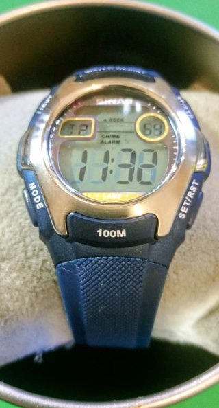 Orologio sportivo Sinar blu/argento