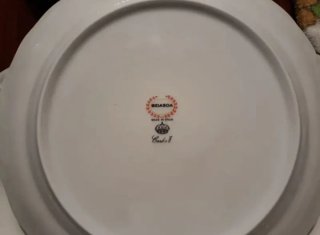 Vajilla Bidasoa Flores Borde Plata