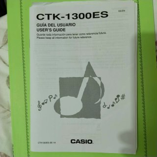 Teclado Casio CTK-1300ES Guía Usuario