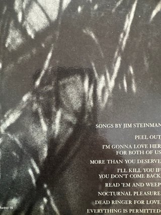 Vinilo Meat Loaf Bat Out of Hell