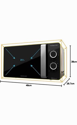 Microondas Cecotec ProClean 3150 20L Grill