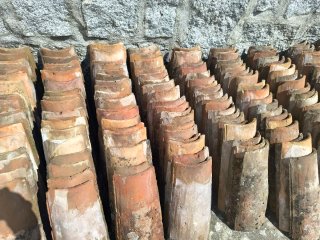 Tejas antiguas de barro 500unidades