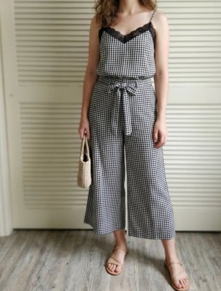 Conjunto Pantalón y Top Cuadros