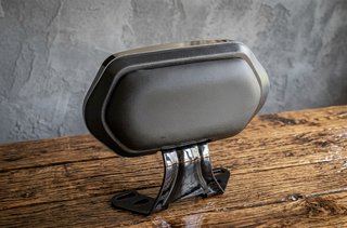 Respaldo Moto/Scooter Negro y Plata