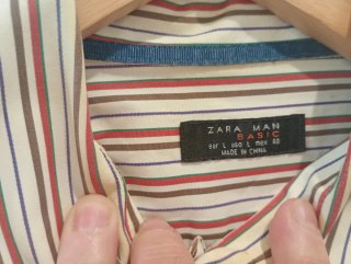 Camisa Zara Rayas M