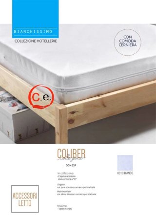 Coprimaterasso Coliber con cerniera cotone 100%