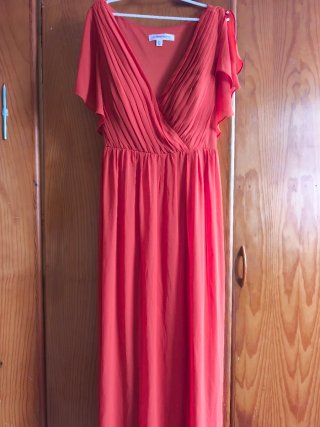 Vestido elegante naranja EVER PRETTY talla xxl