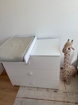 Cómoda cambiador Kenay Home blanca