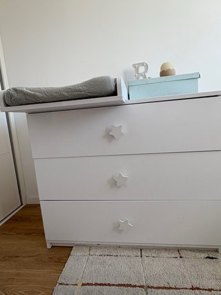 Cómoda cambiador Kenay Home blanca