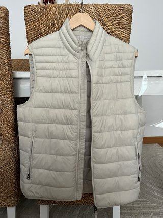 Chaleco El Corte Inglés Sfera Beige Talla L