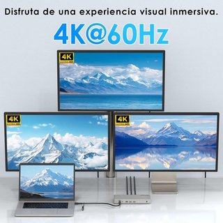 WAVLINK UG77PD1 dock triple monitor PD 100W NUEVO