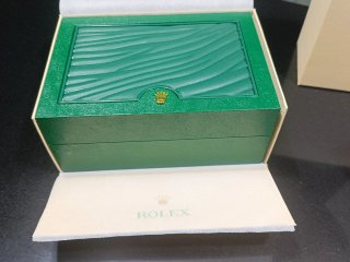 Caja de reloj Rolex verde