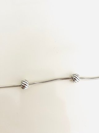 2 Clips Charm Plata
