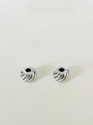 2 Clips Charm Plata