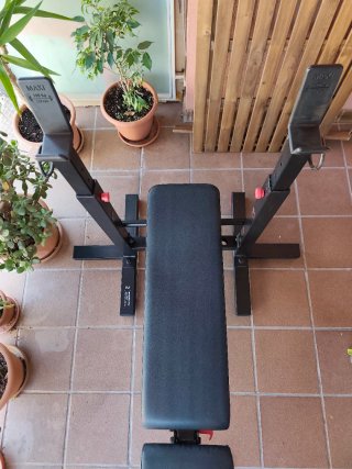 Banco musculación rack plegable Corength