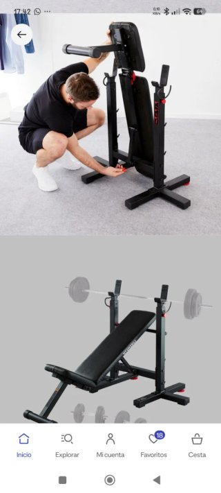 Banco musculación rack plegable Corength