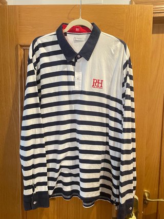 Polo Pedro del Hierro Rayas Azul/Blanco Talla 3XL