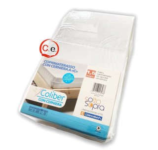 Coprimaterasso con cerniera 100% cotone
