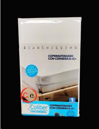 Coprimaterasso con cerniera 100% cotone