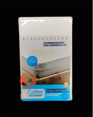 Coprimaterasso con cerniera 100% cotone