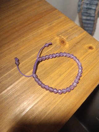 Pulsera Amatista Nudo Corredizo