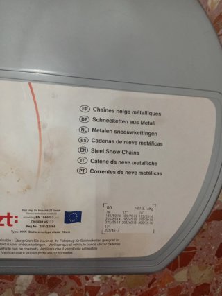 Cadenas para Nieve de hierro