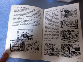 libro antiguo de tecnicas de pintura