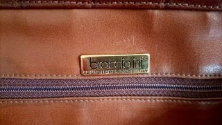 Bolso Braccialini Cocodrilo Marrón Dorado