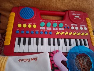 Lote Juguetes Unicornio, Piano, Sonajero
