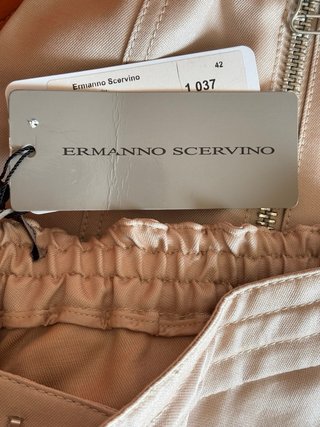 Pantaloni Ermanno Scervino Beige Lino e Cotone