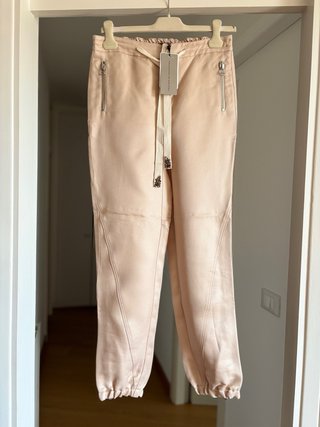 Pantaloni Ermanno Scervino Beige Lino e Cotone