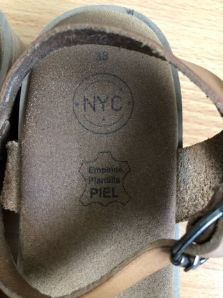 Sandalias de piel con plataforma