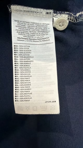 Polo Nike Matchup - Azul/Verde/Crema - Talla M