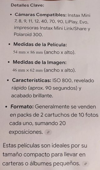 Lote 6 Paquetes Fuji Instax Mini 20 Hojas