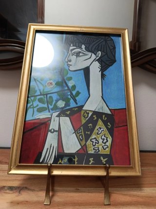 Lámina Picasso enmarcada.No incluye soporte.