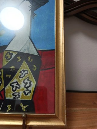 Lámina Picasso enmarcada.No incluye soporte.