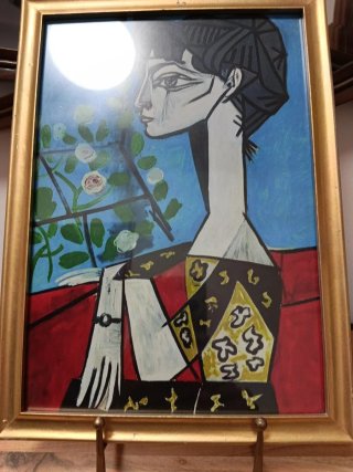 Lámina Picasso enmarcada.No incluye soporte.