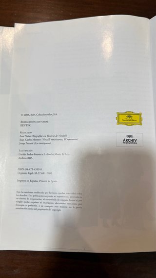 Libro 2 CDs Vivaldi Las Cuatro Estaciones