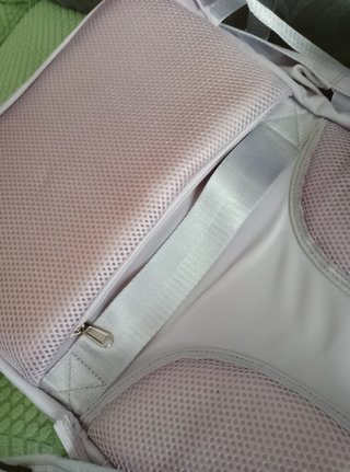 Mochila lila para viajes 7compartimentos