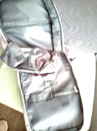 Mochila lila para viajes 7compartimentos