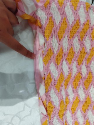 Body Zara estampado mangas abullonadas