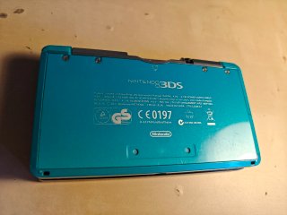 Nintendo 3DS Blue Turquoise Modded