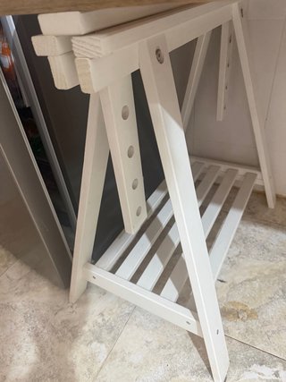 Escritorio madera y metal