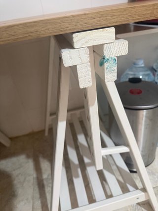 Escritorio madera y metal