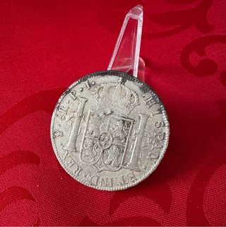 Moneda 8 Reales 1817 Fernando VII Plata NAUFRAGIO