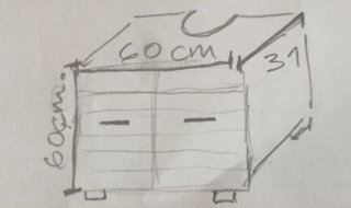 Mueble bajo lavabo blanco NUEVO