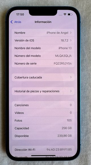 iPhone 13 256GB Azul